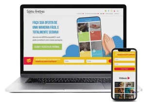 Tela site Paróquia Santo Antônio da Península